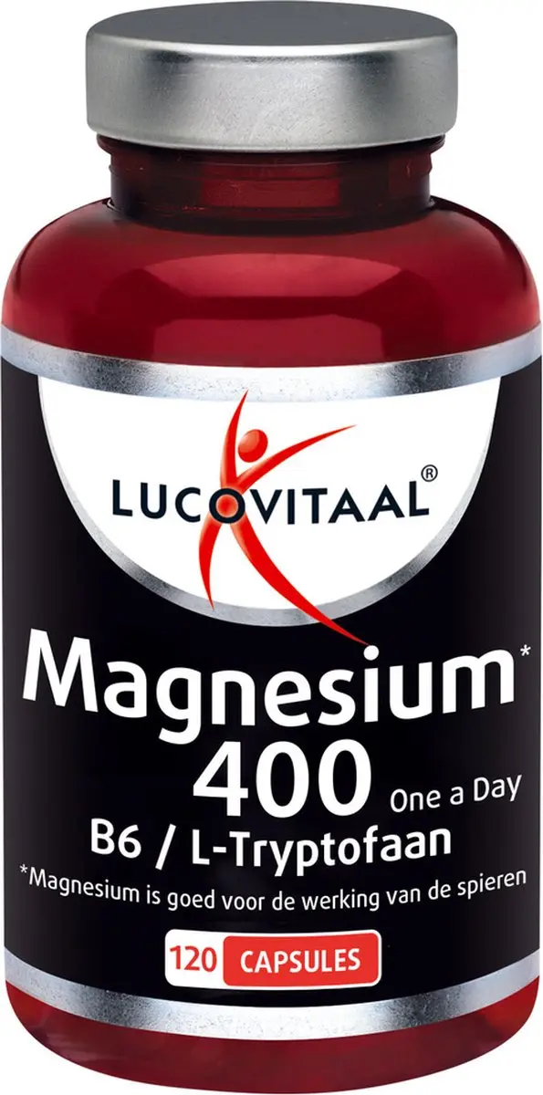 Lucovitaal Magnesium 400 + B6 + L-Tryptofaan 120 Capsules