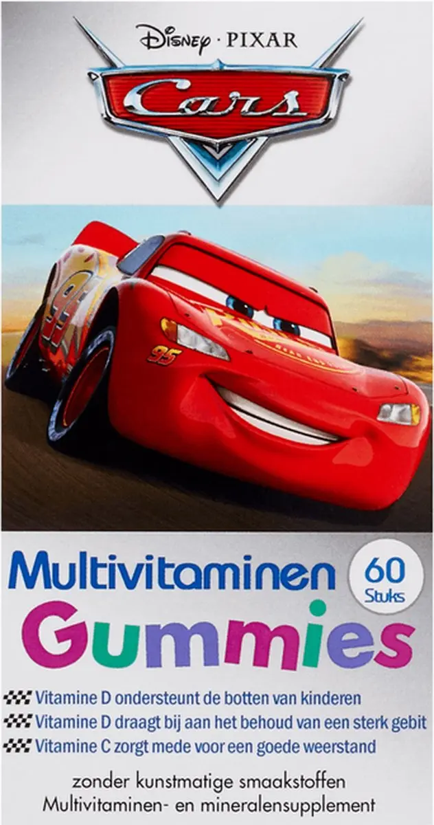 Disney Cars Kinder Multivitamine Gummies - 60 Stuks