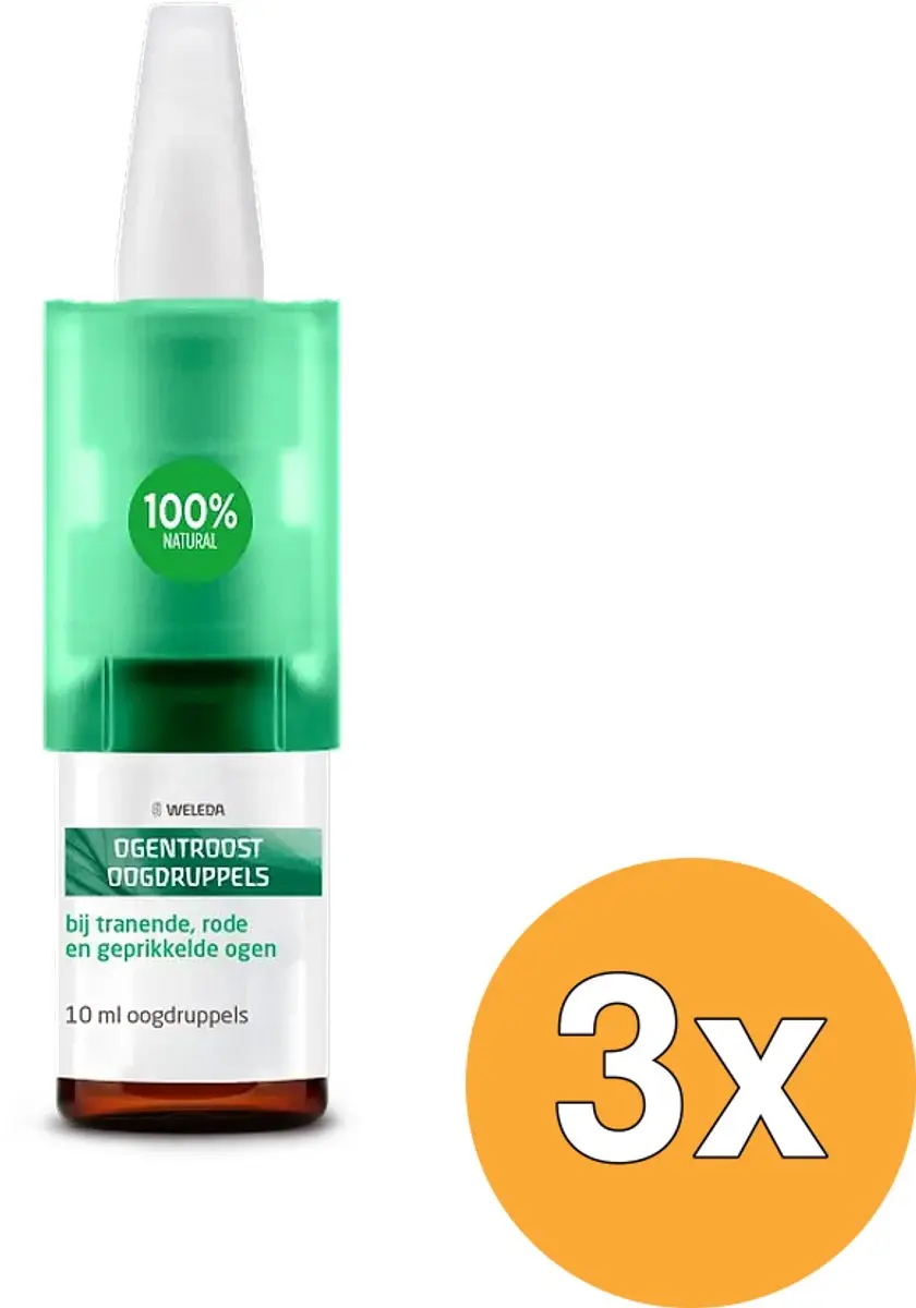 Weleda Ogentroost Oogdruppels - 3x10ml