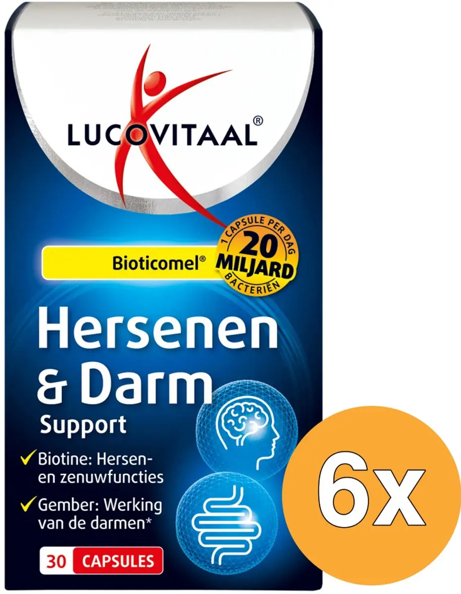 Lucovitaal Hersenen & Darm Support Bioticomel 30 Capsules
