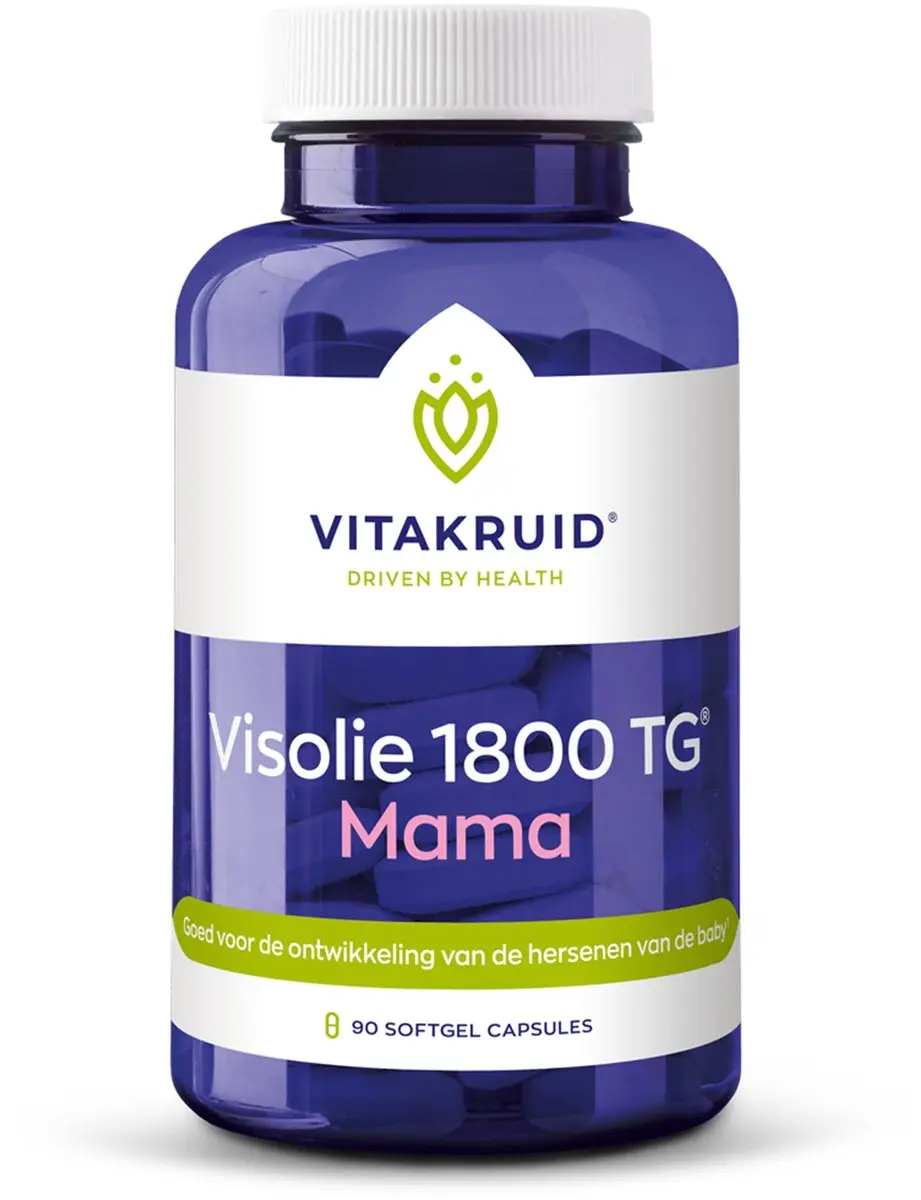 Vitakruid Visolie TG 1800 Mama 90 Softgels