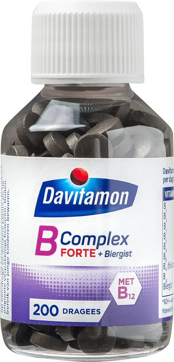 Davitamon Vitamine B-Complex met B12 + Biotine 200 Tabletten
