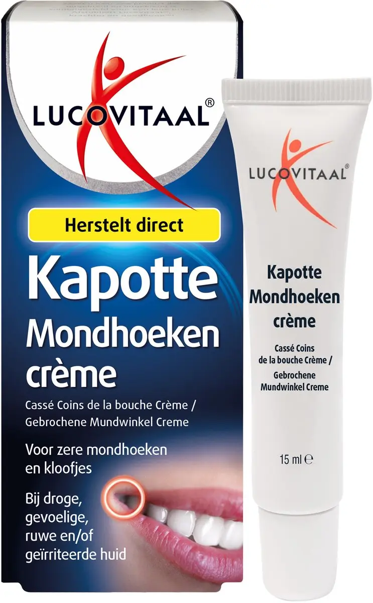 Lucovitaal Kapotte Mondhoeken Crème 15ml