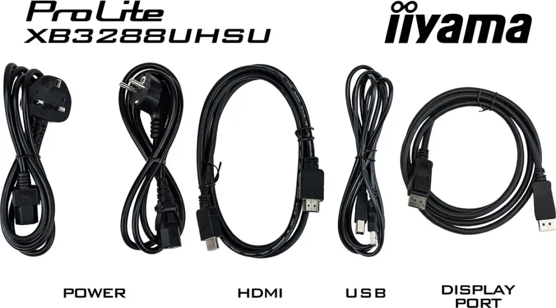 iiyama ProLite XB3288UHSU-B5 32 inch Monitor - 4K VA - USB-Hub