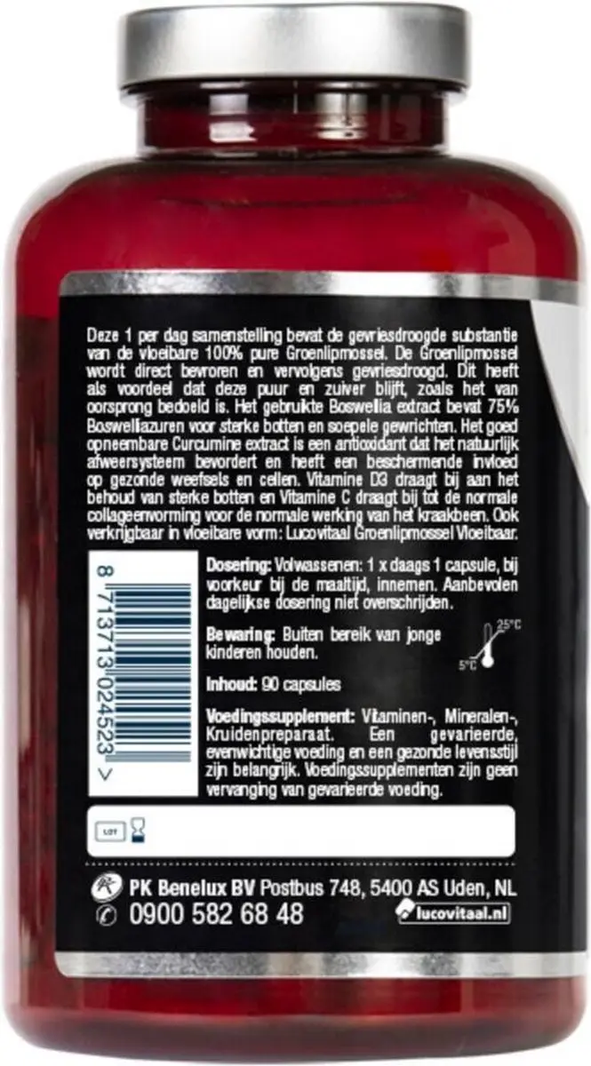 Lucovitaal Groenlipmossel Complex 90 Capsules