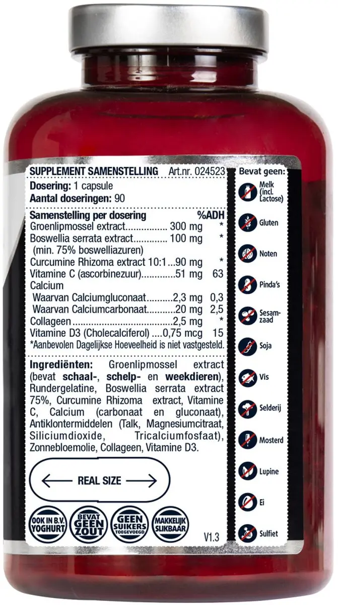 Lucovitaal Groenlipmossel Complex 90 Capsules