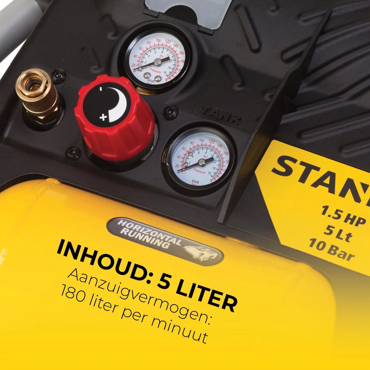Stanley Airboss W8215250STN Luchtcompressor 180L/min - 5L