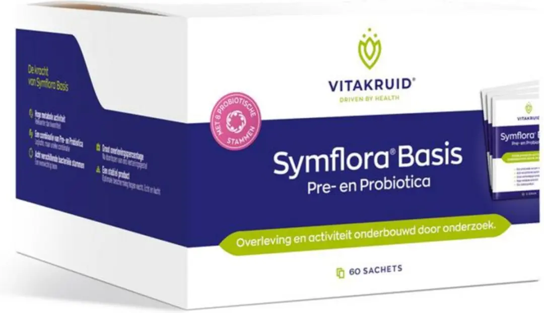 Vitakruid Symflora Basis 60 Sachets