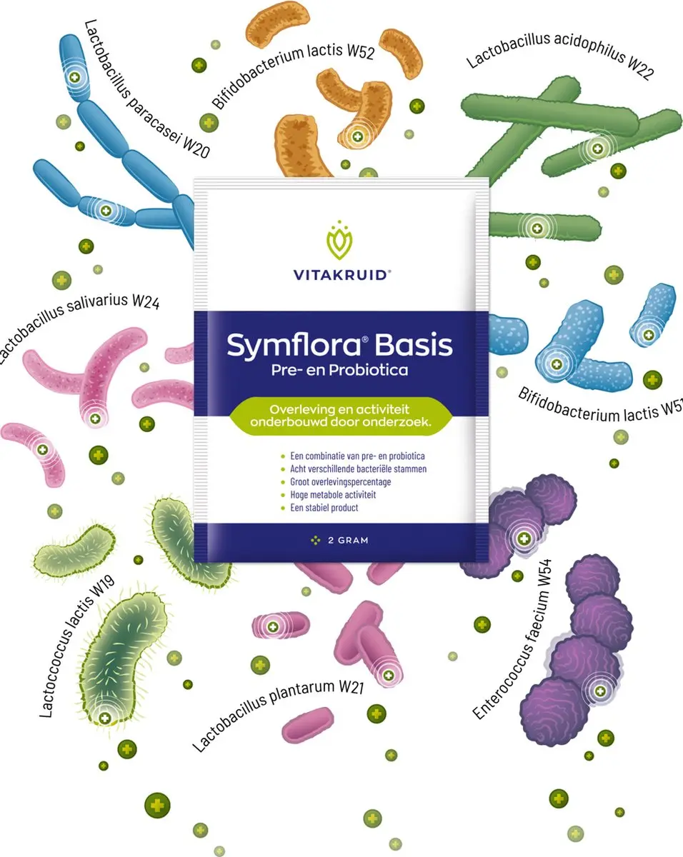 Vitakruid Symflora Basis 60 Sachets