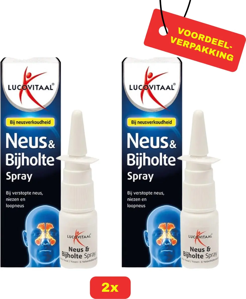 Lucovitaal Neus & Bijholte Spray 2x10ml