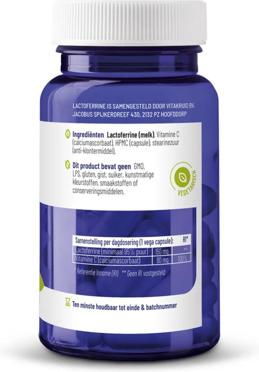 Vitakruid Lactoferrine 150mg - 120 Vegacapsules