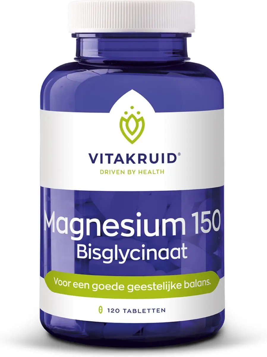Vitakruid Magnesium 150 Bisglycinaat 120 Tabletten