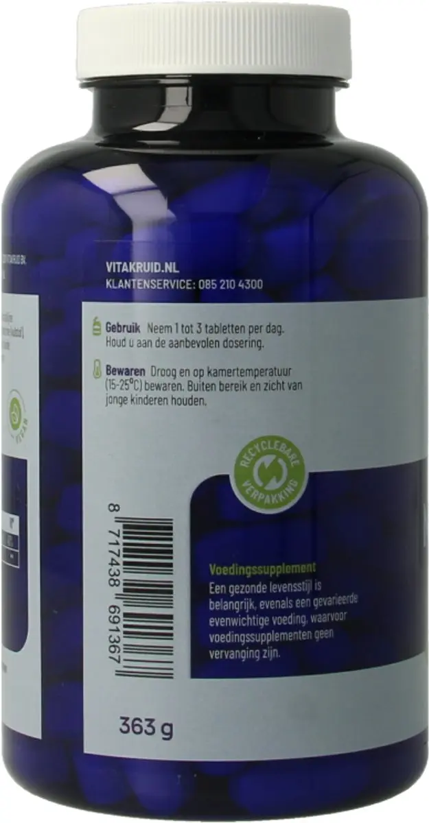 Vitakruid Magnesium 150 Bisglycinaat 120 Tabletten - afbeelding 6 van 6