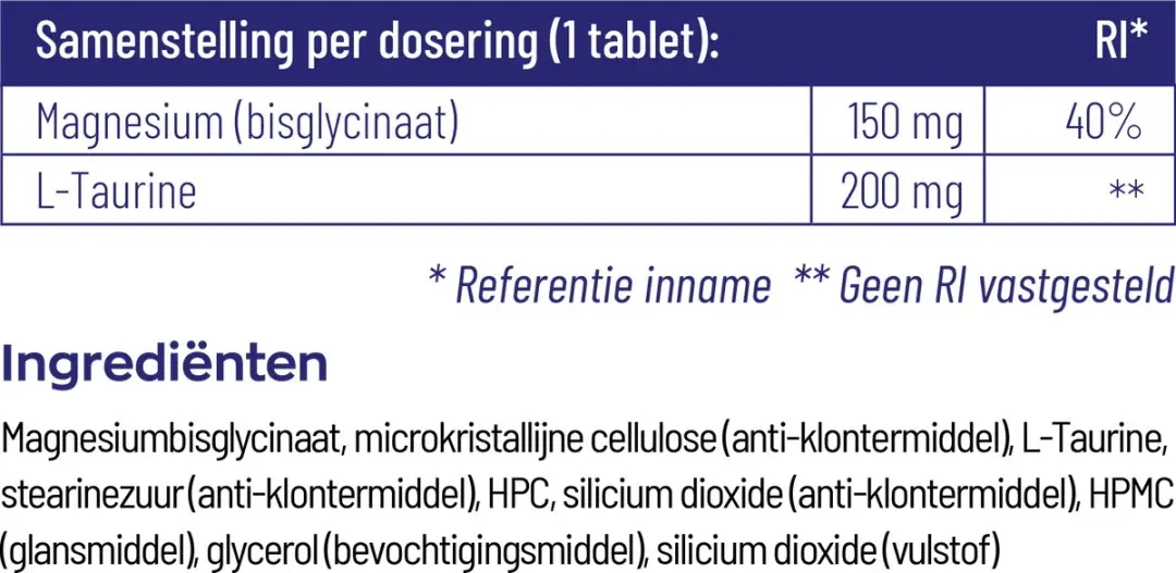 Vitakruid Magnesium 150 Bisglycinaat 120 Tabletten