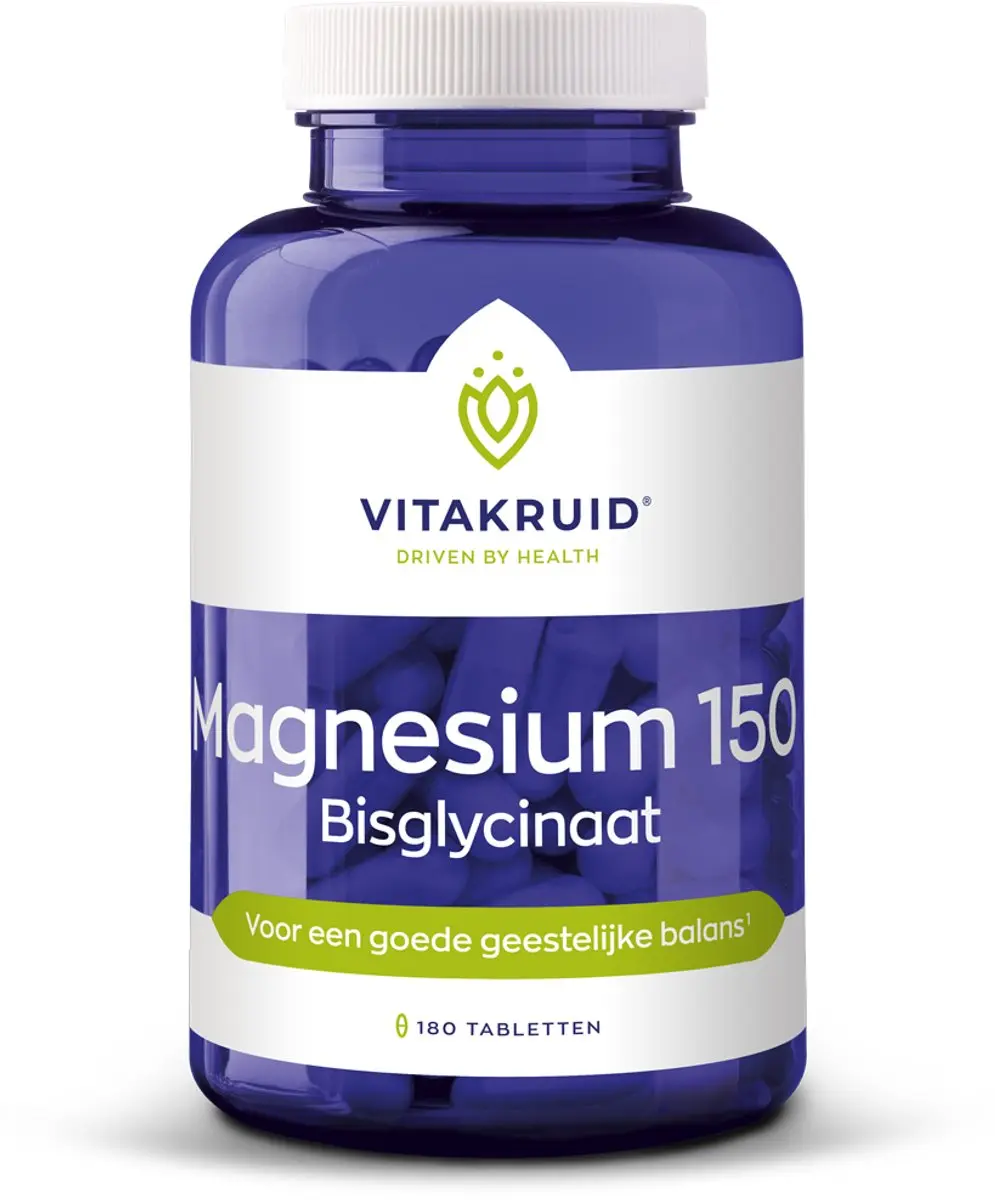 Vitakruid Magnesium 150 Bisglycinaat 120 Tabletten