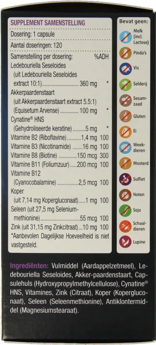 Lucovitaal Haar Groei & Volume Capsules - 120 Stuks
