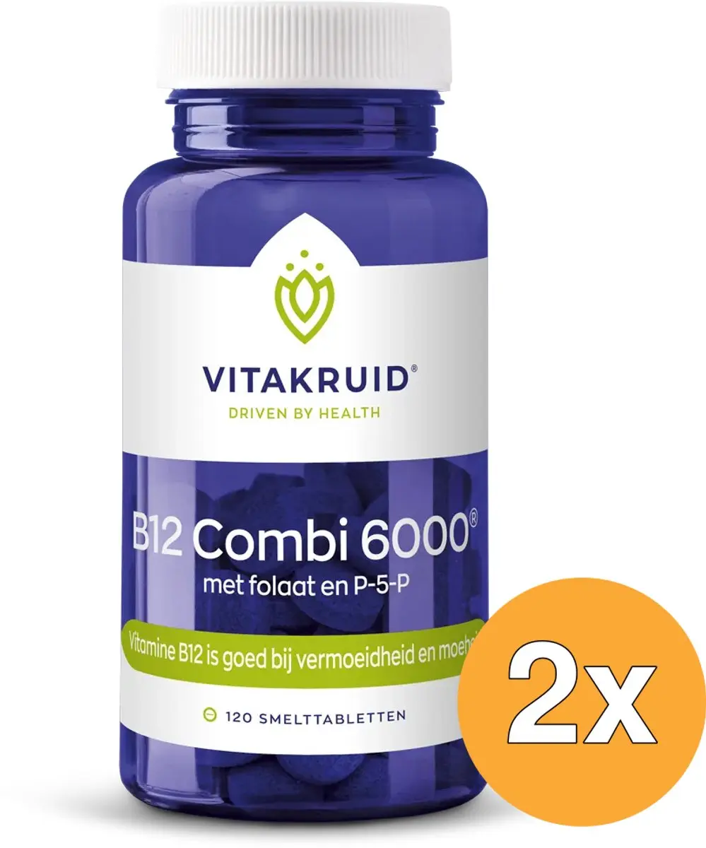 Vitakruid B12 Combi 6000 met folaat en P-5-P - 240 tabletten