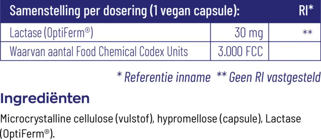 Vitakruid Lactase Optiferm 3000 FCC - 90 Capsules