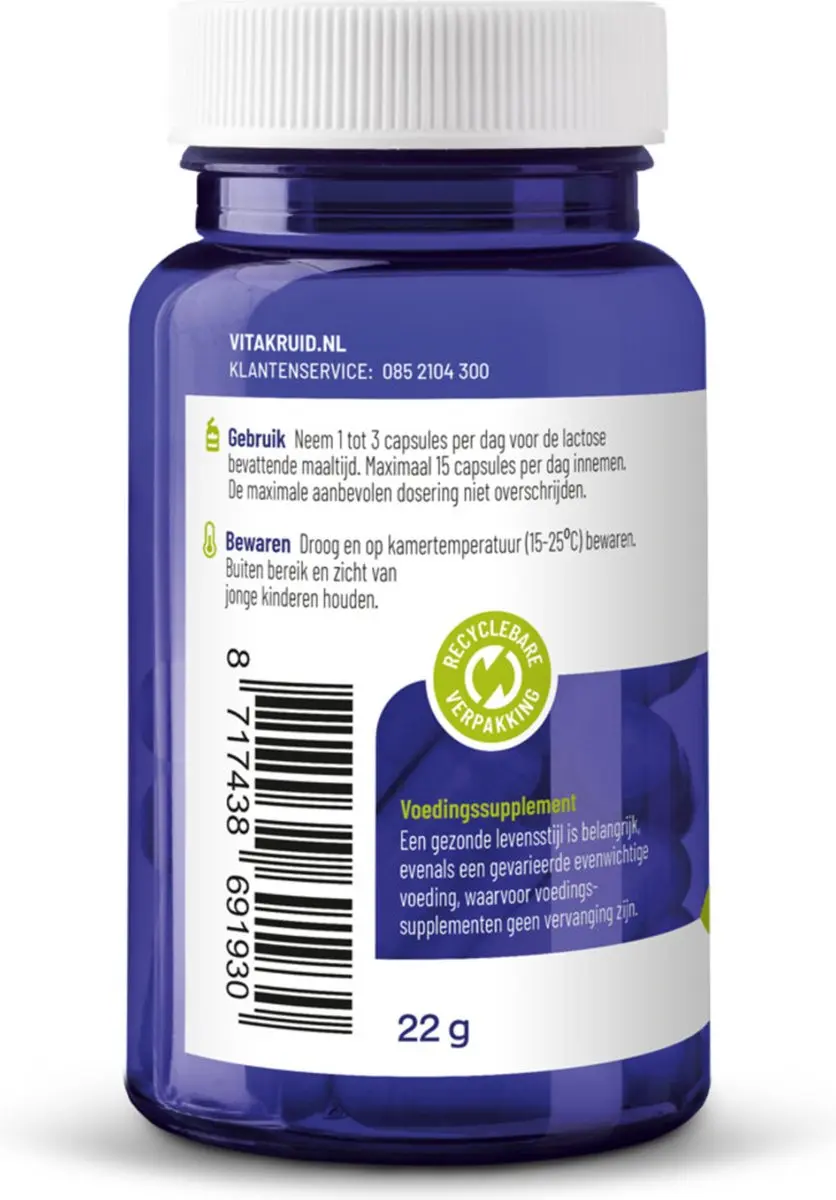Vitakruid Lactase Optiferm 3000 FCC - 90 Capsules