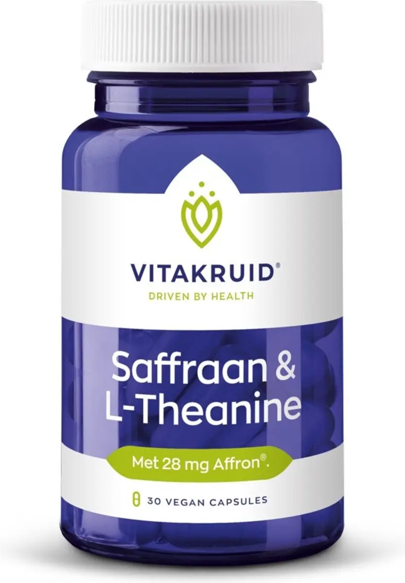 Vitakruid Saffraan & L-Theanine 60 Vegancapsules - 2x30