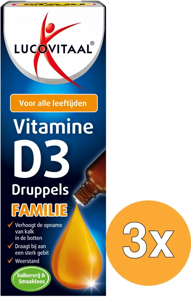 Lucovitaal D3 Vitamine Druppels Familie 50ml
