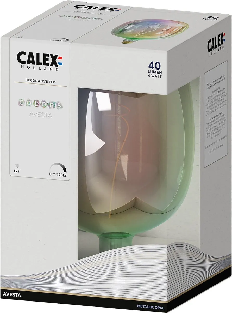 Calex Colors Avesta LED Lamp Ø17cm - Warm Wit - 4W - Dimbaar