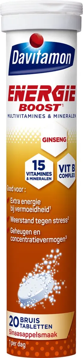 Davitamon Energie Boost Bruistabletten 20 Stuks