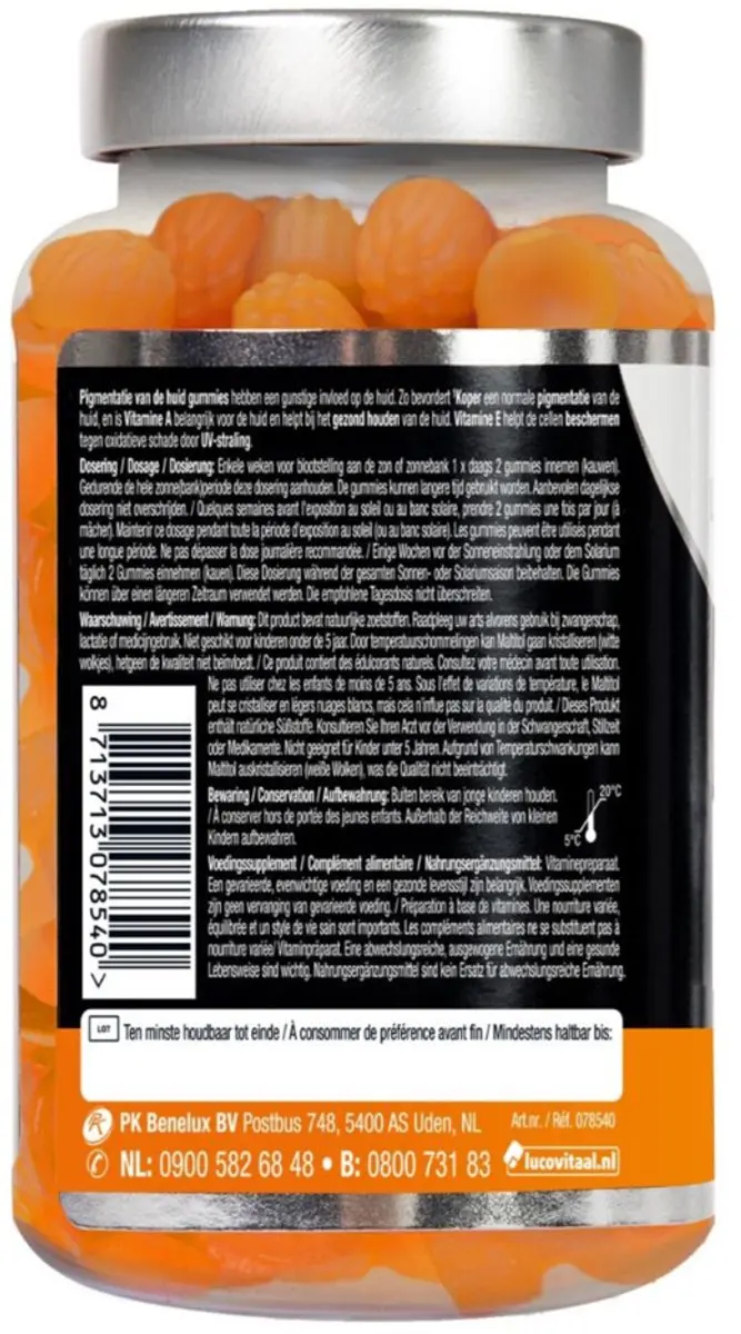 Lucovitaal Huidpigmentatie Gummies 50 Stuks