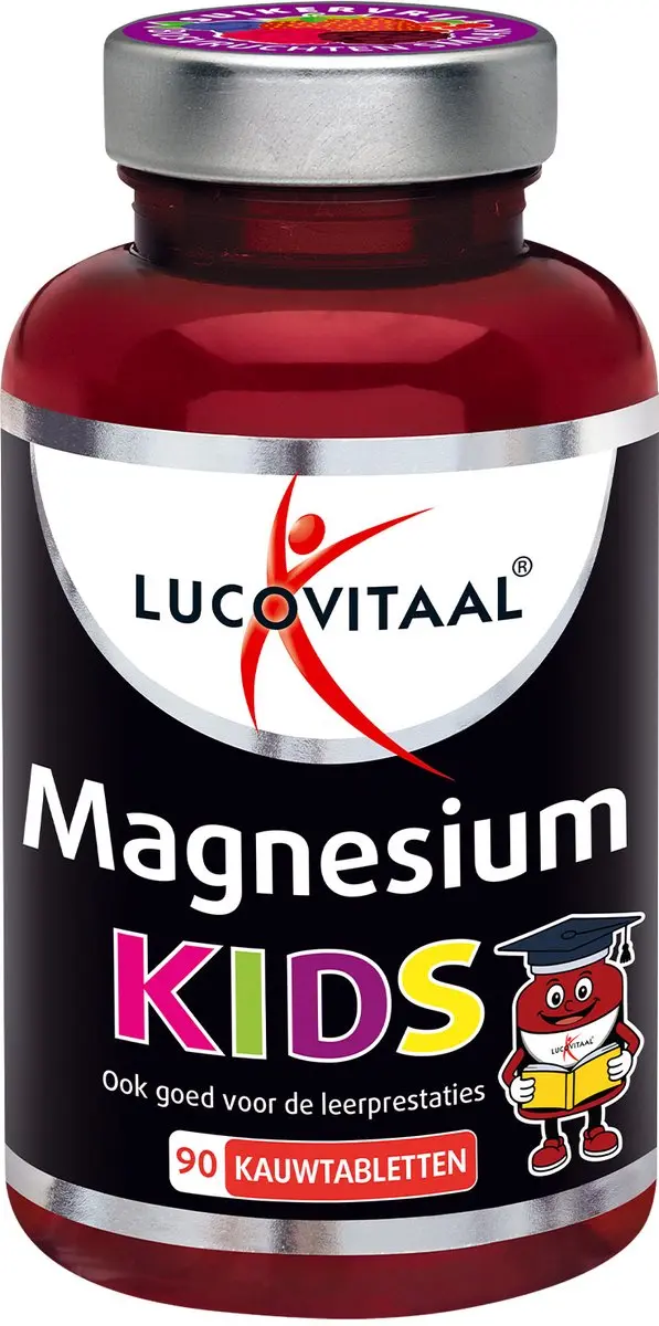 Lucovitaal Magnesium Kids Vegan Kauwtabletten 90 Stuks