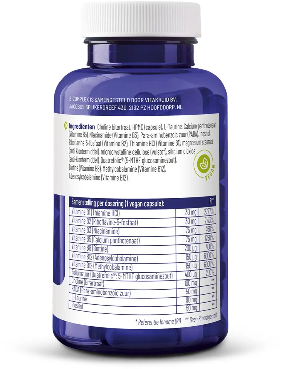 Vitakruid B-Complex Actief Zonder B6