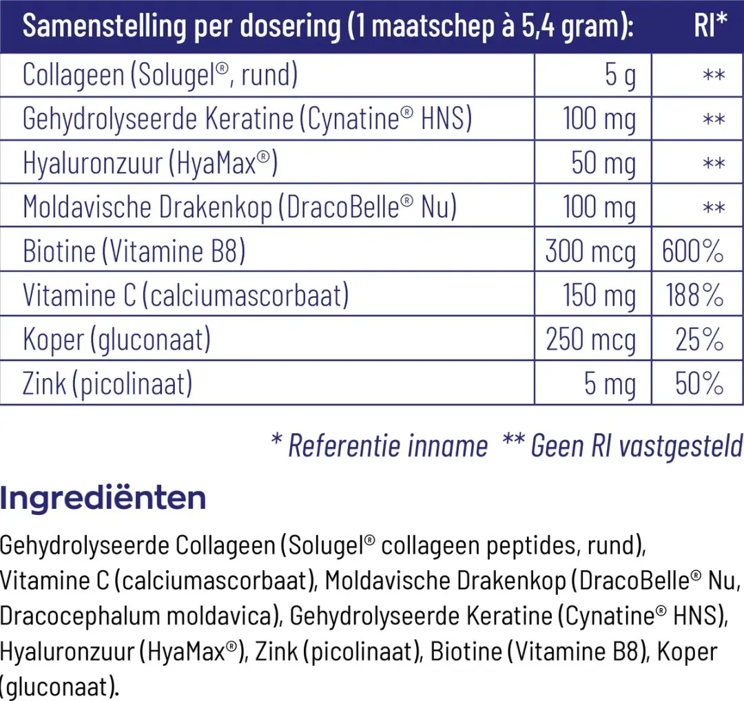 Vitakruid Beauté Collageen Complex 138g