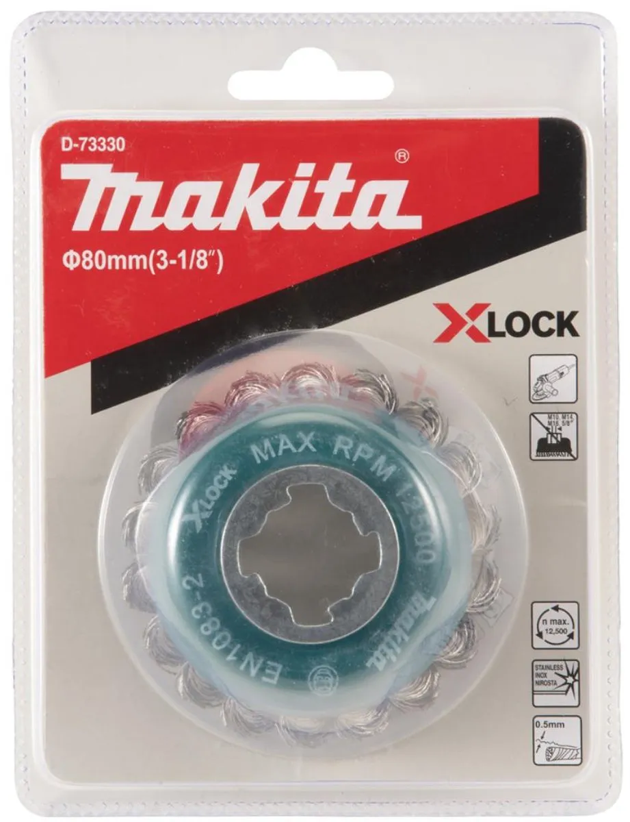 Makita Komborstel X-Lock 80mm D-73330 - Blauw