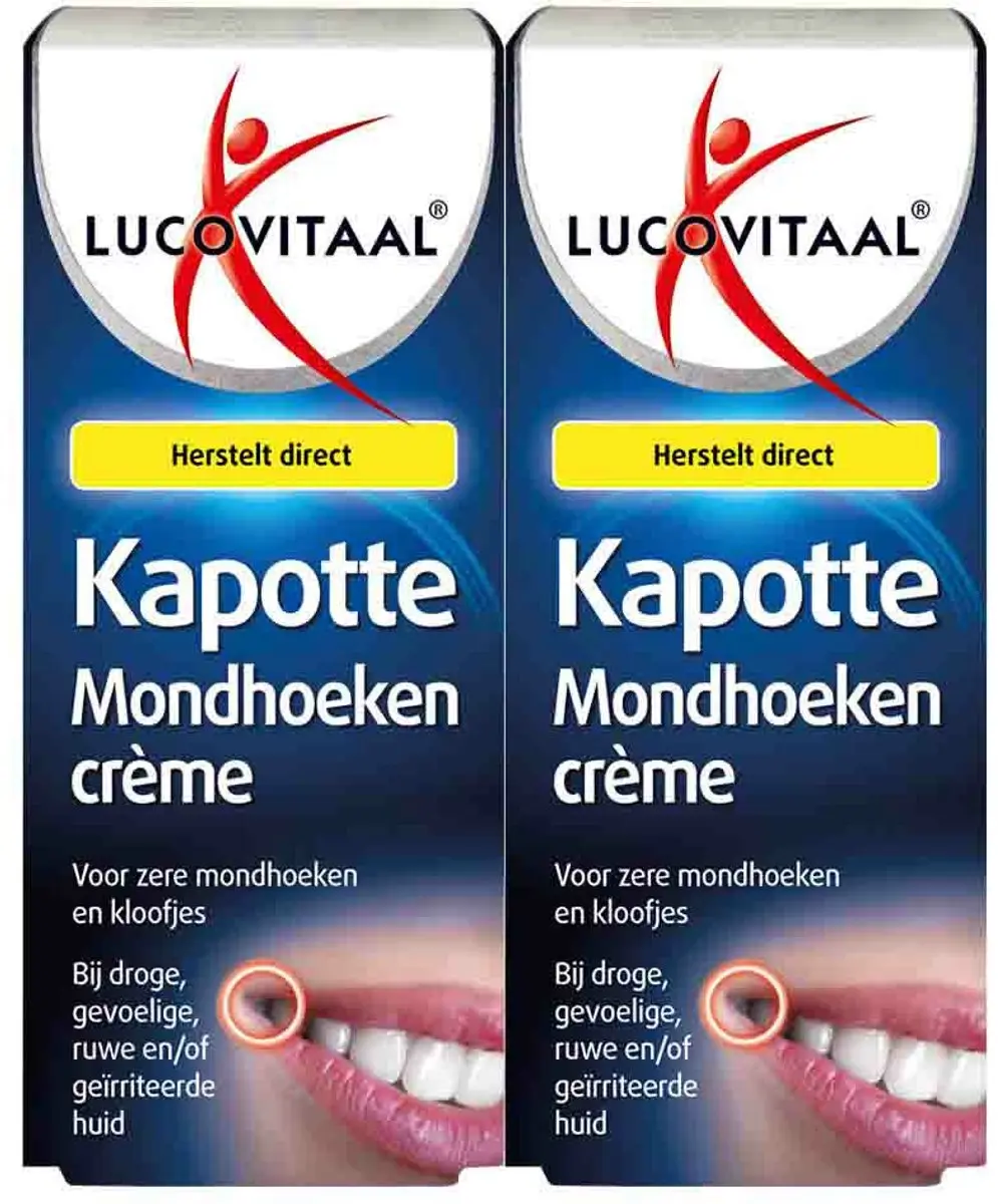 Lucovitaal Kapotte Mondhoeken Crème 2x15ml