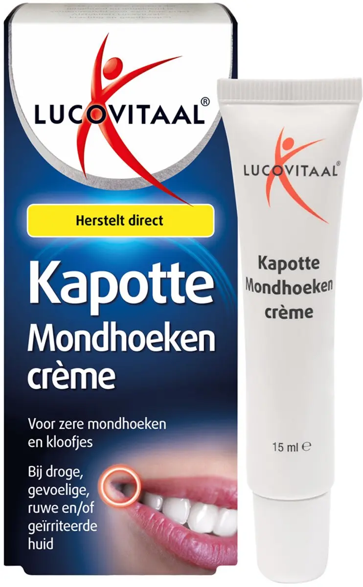 Lucovitaal Kapotte Mondhoeken Crème 2x15ml