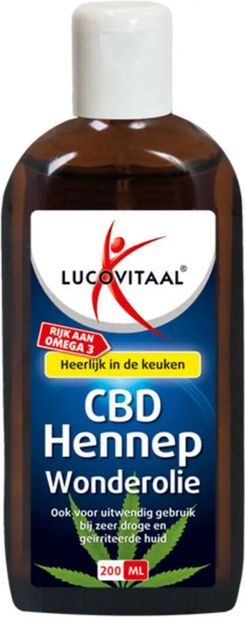 Lucovitaal Hennep CBD Huidolie 200ml