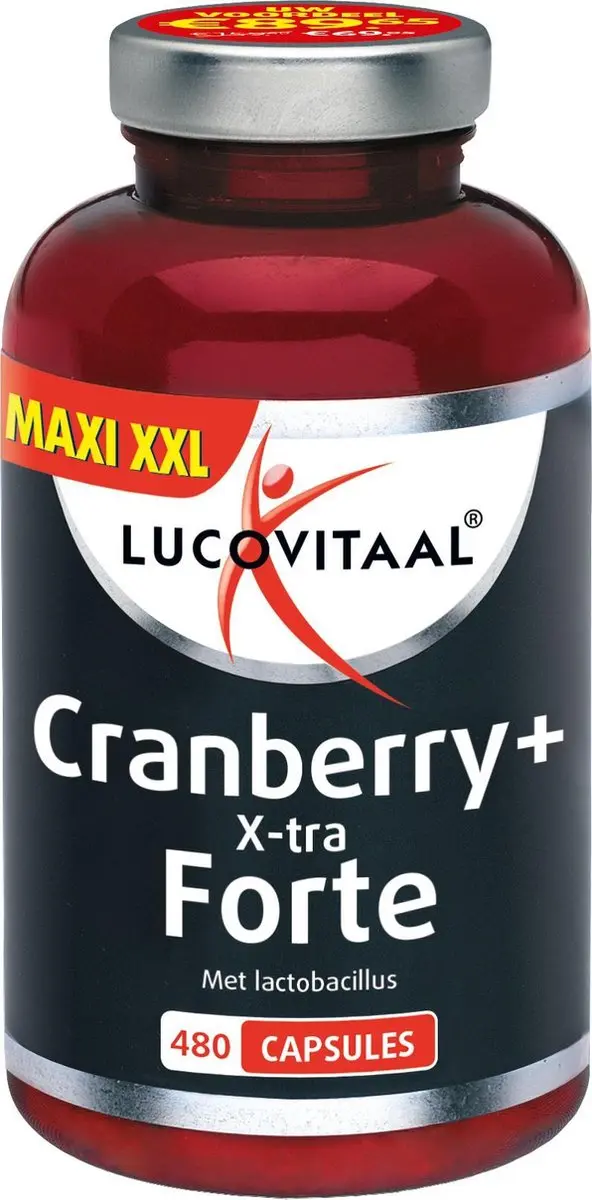 Lucovitaal Cranberry+ X-tra Forte Voedingssupplement 480 Capsules