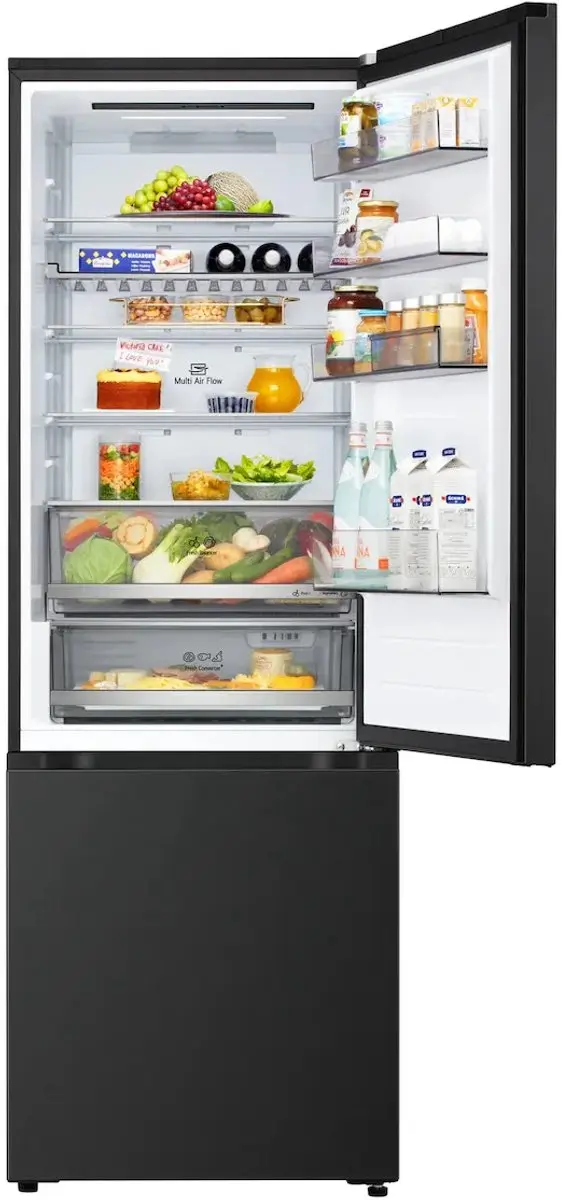 LG GBBW322AEV Koelvriescombinatie - 466L - Zwart