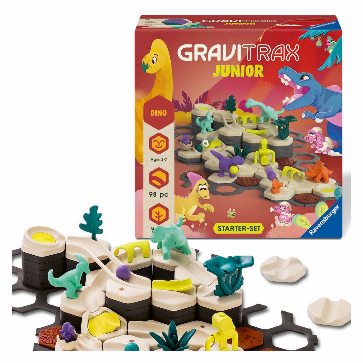 Ravensburger 24586 GraviTrax Junior - Starter-Set L Dino