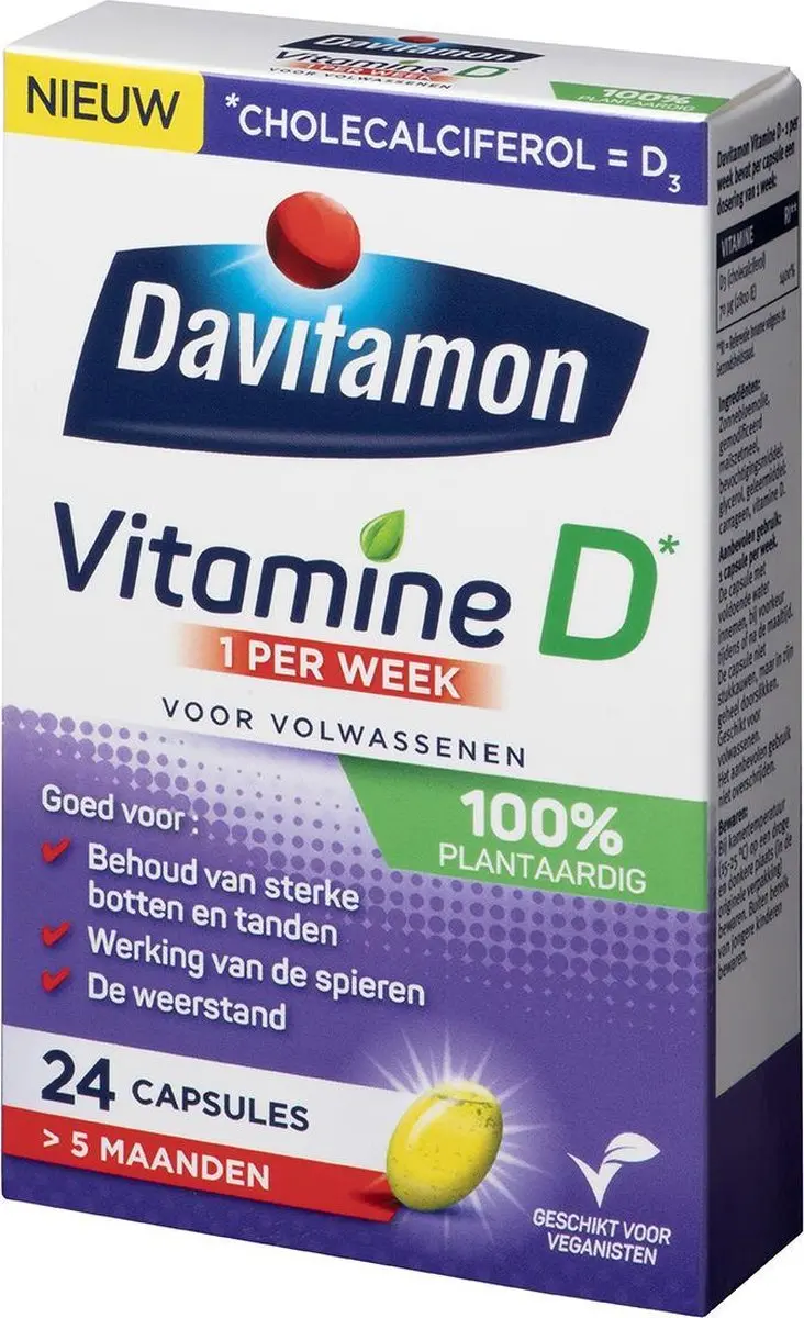 Davitamon Vitamine D Vegan 24 Capsules