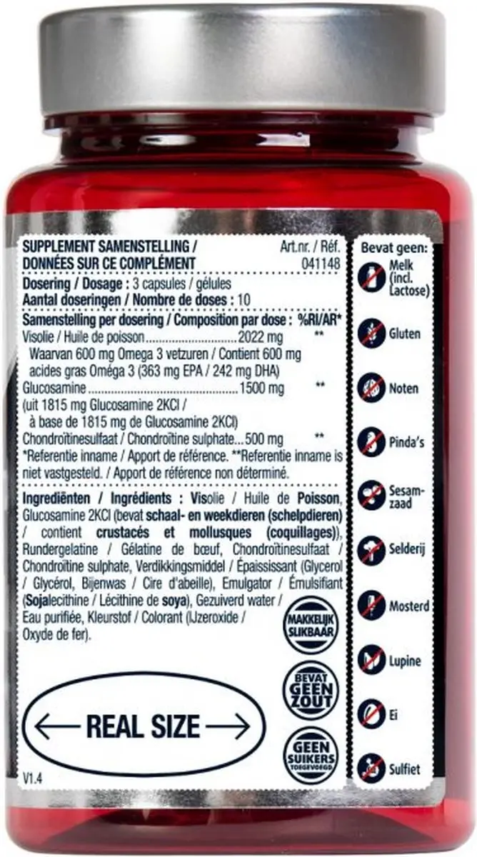 Lucovitaal Glucosamine Chondroitine Visolie 120 Capsules