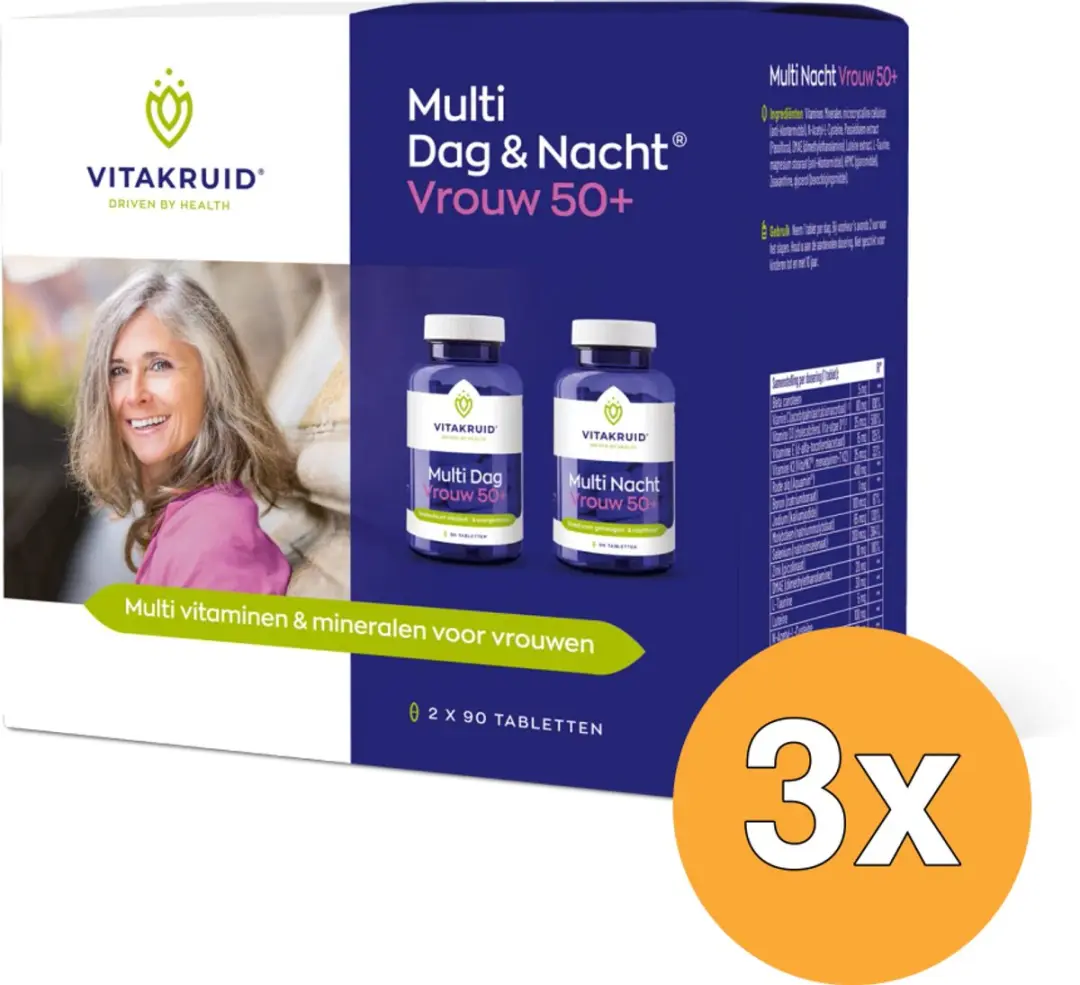 Vitakruid Multi Dag & Nacht Vrouw 50+