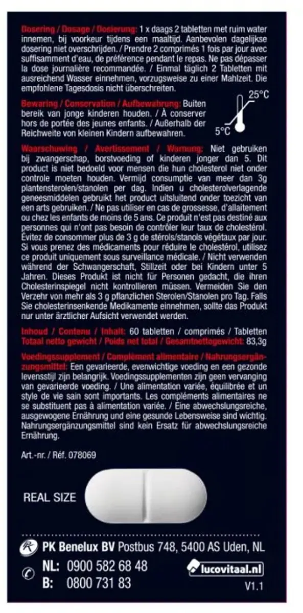 Lucovitaal Cholesterolverlager 60 tabletten