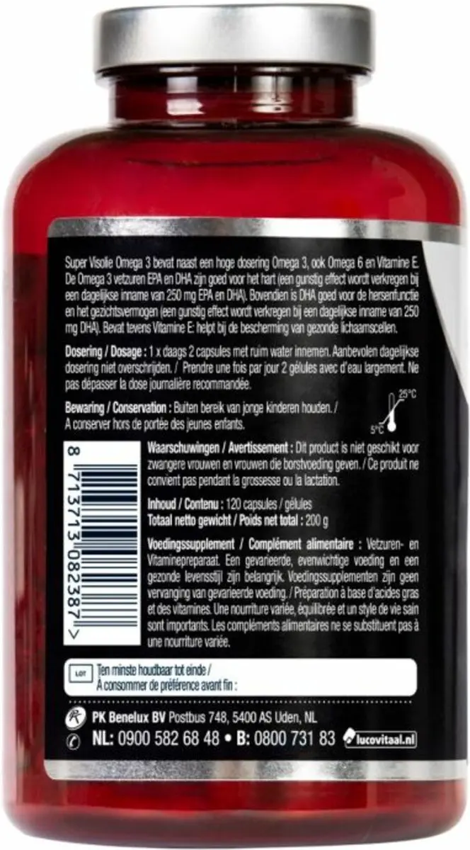 Lucovitaal Visolie Super Omega 3 120 Capsules