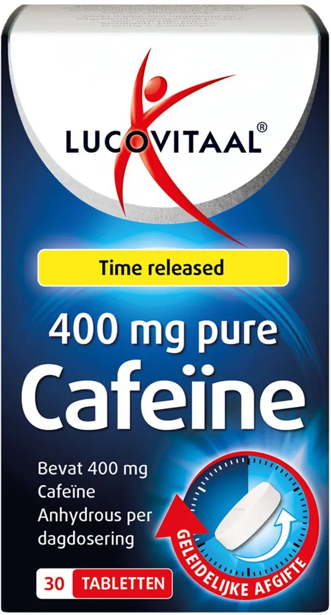 Lucovitaal Pure Cafeïne 400mg - 90 Tabletten