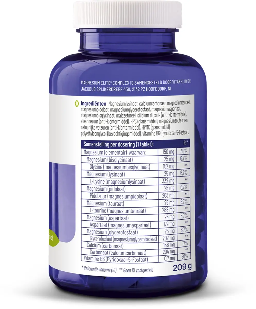 Vitakruid Magnesium Elite⁶ Complex 90 Tabletten