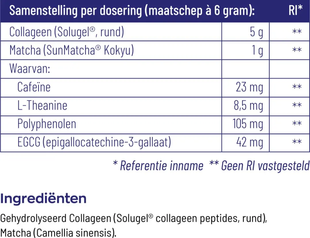 Vitakruid Collageen SunMatcha Solugel Poeder 150g
