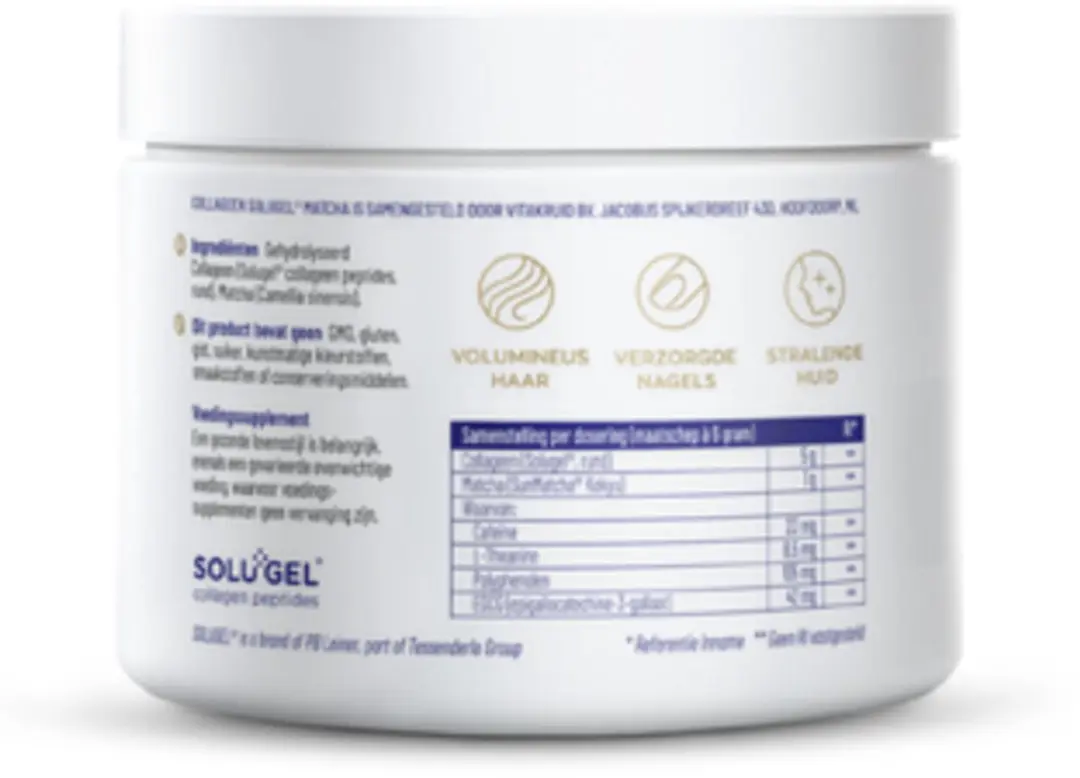 Vitakruid Collageen SunMatcha Solugel Poeder 150g - afbeelding 6 van 6