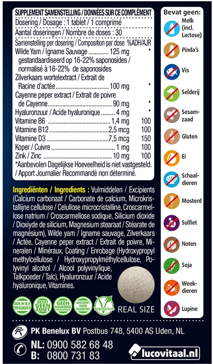 Lucovitaal Overgang Balans - 60 Tabletten