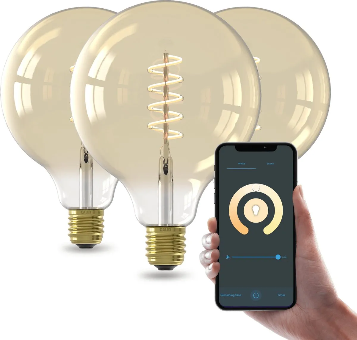 Calex Slimme LED Lamp E27 Spiraalfilament