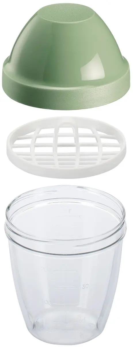 Westmark Mix-Ei Mixbeker 250ml - BPA-vrij - Doorzichtig/Mint Groen